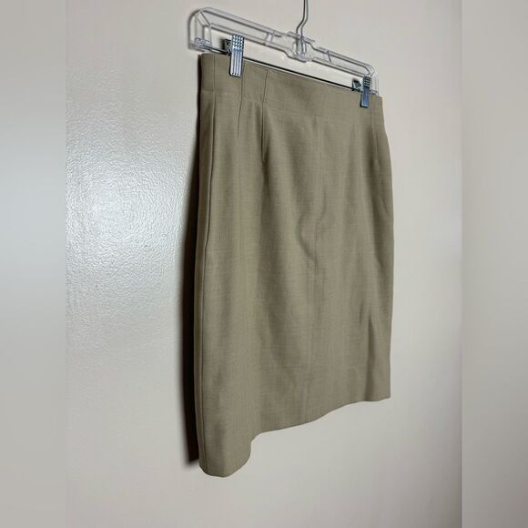 SALE! Tan Escada Wool Pencil Skirt Size 36 (4) EUC - Picture 3 of 5